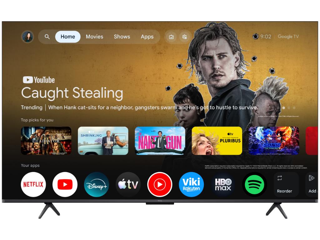 Televizor TCL 55P8L/QLED-Mini LED/55"/4K UHD/144Hz/Google TV/crna