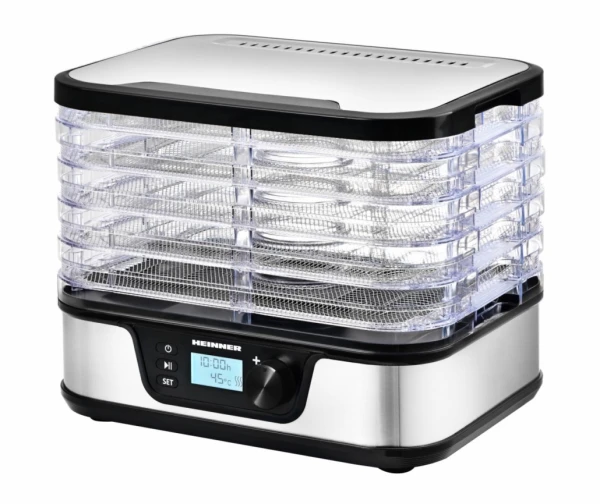 Dehidrator HEINNER ELITE DRY HFD-K380DSS/320-380W/5 mesta/75c/timer