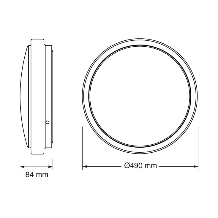 OSRAM LED plafonjera 49cm 48W 4000K IP20 bela