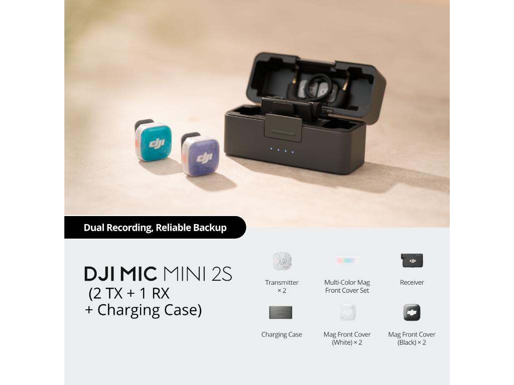 Mikrofon DJI Mic Mini 2S (2 TX + 1 RX + Charging Case)