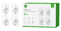 WOOX Smart Plug 16A EU Energy Monitoring R6118 4-pack