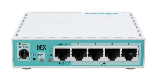 LAN MikroTik E50UG hEX ruter sa 5 x Gigabit LAN / WAN portova 10/100/1000Mb/
