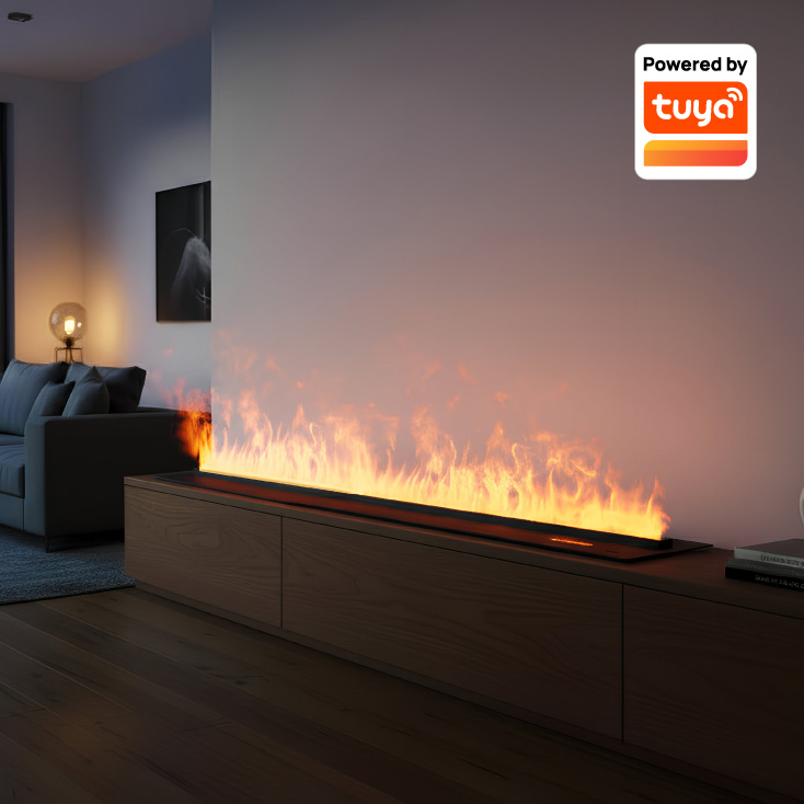 Dekorativni el. kamin sa vodenom parom, 1500mm
