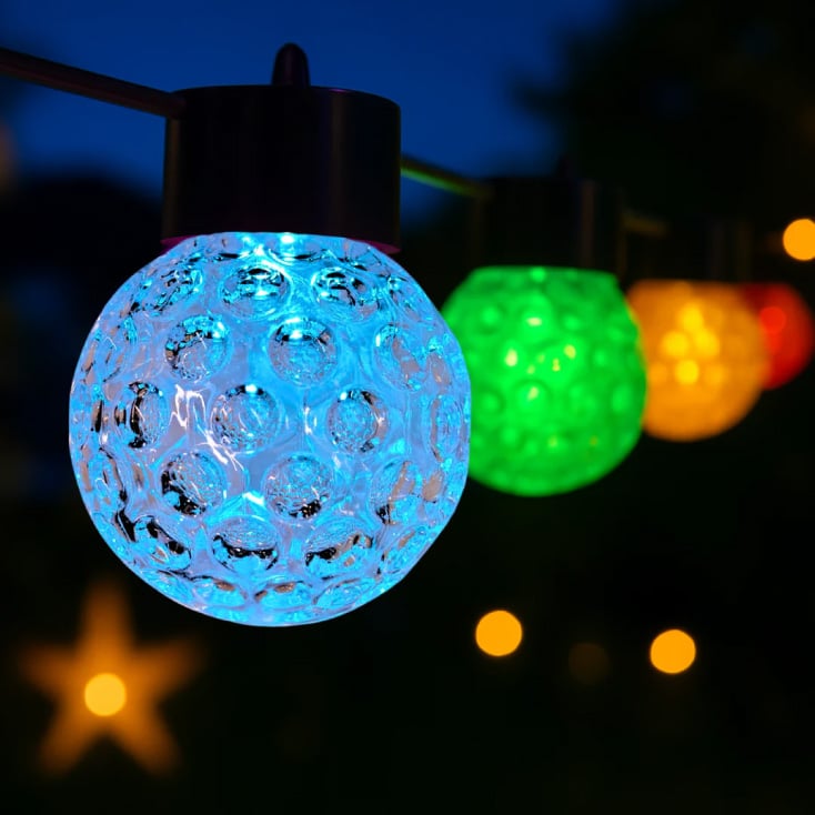 LED svetleći niz 9m, 20 RGB kugli
