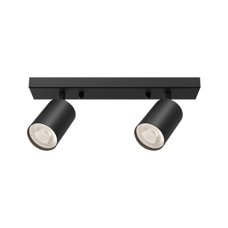 BRAYTRON crna spot lampa 2xGU10