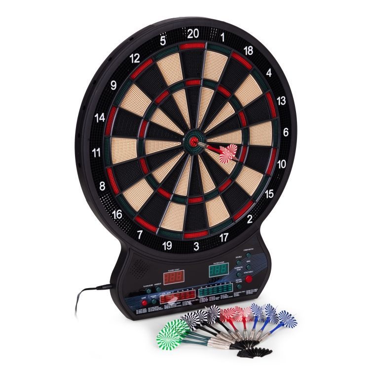 Elektronski pikado 42 cm sa LCD ekranom, 27 igara, set sa 12 pikada