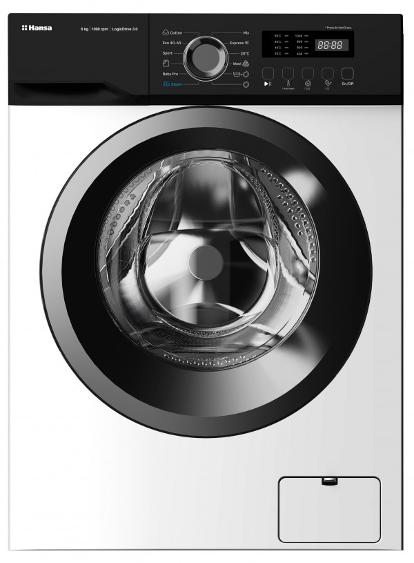 Mašina za pranje veša Hansa WHS6100D2BSW Slim 6kg