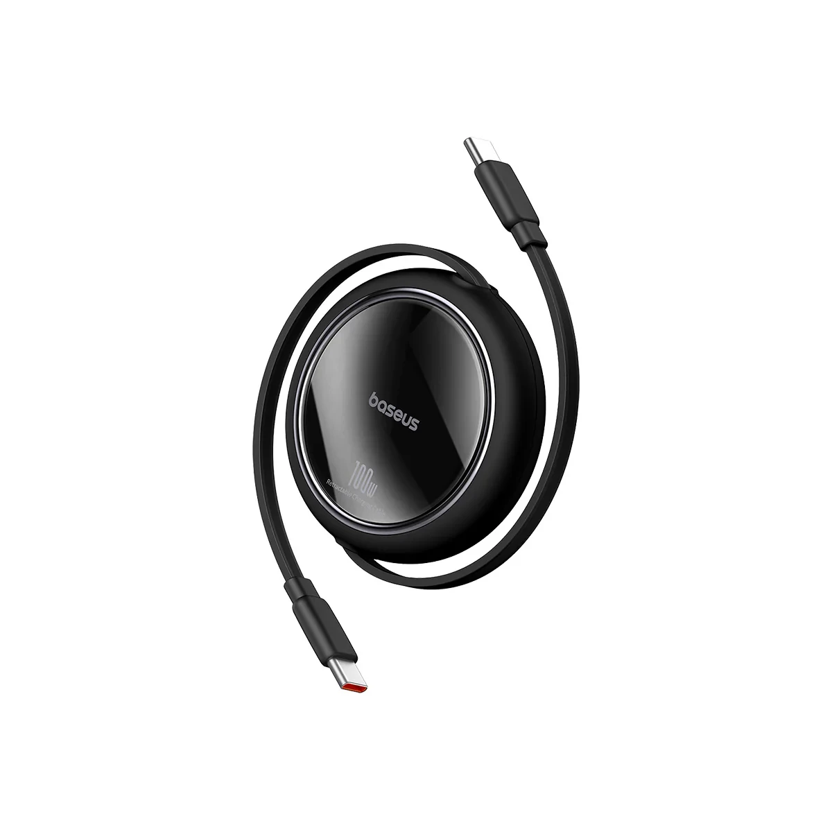 Kabl za brzo punjenje BASEUS Free2Pull Mini Retracable/USB-C to USB-C/100W/1.5m/crna