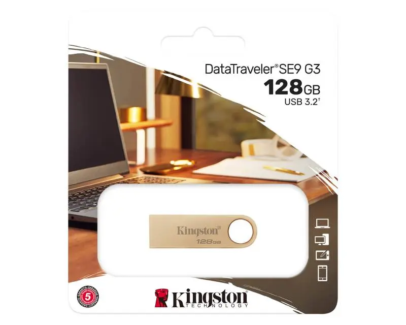 128GB DataTraveler SE9 G3 USB 3.0 flash DTSE9G3/128GB champagne