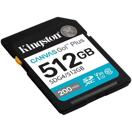 Micro SD Card 512GB Kingston SDG4/512GB class 10 200Mbs/160Mbs