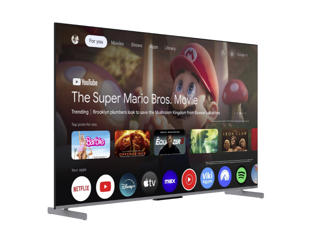 Televizor TESLA G55S949GUS/QLED/55"/UHD/Smart/Google TV/siva