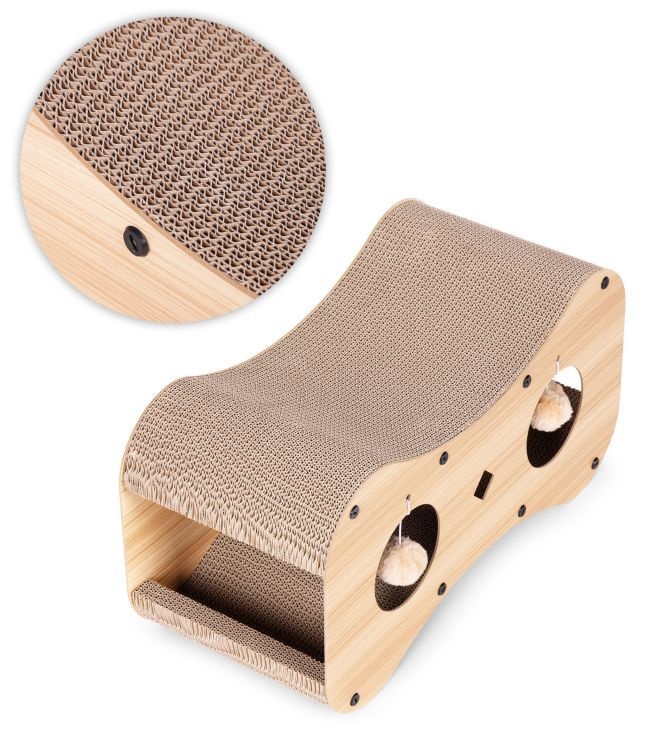 Grebalica za mačke sa kućicom i krevetom 1004