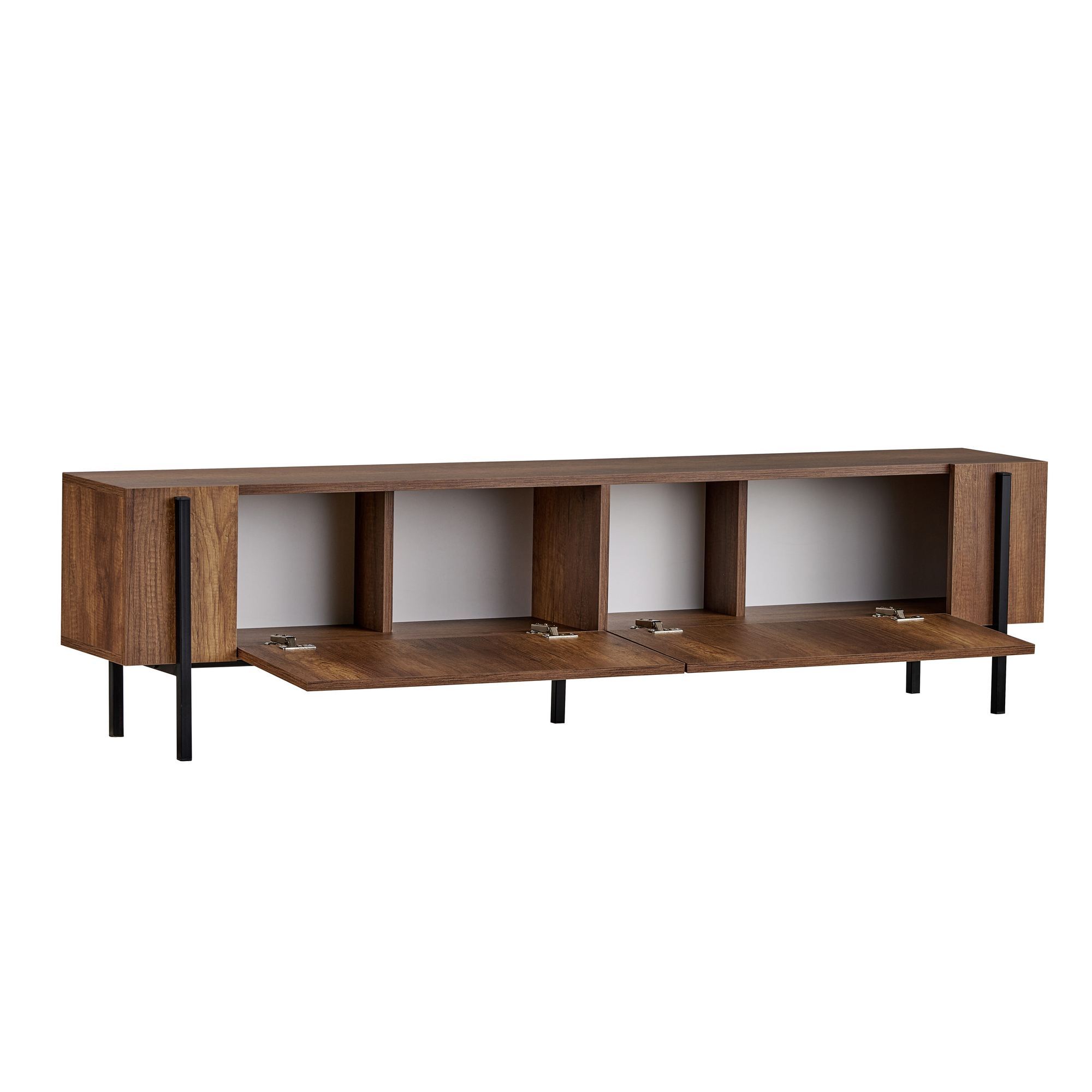 TV komoda Nexus - Barok orah, Crna