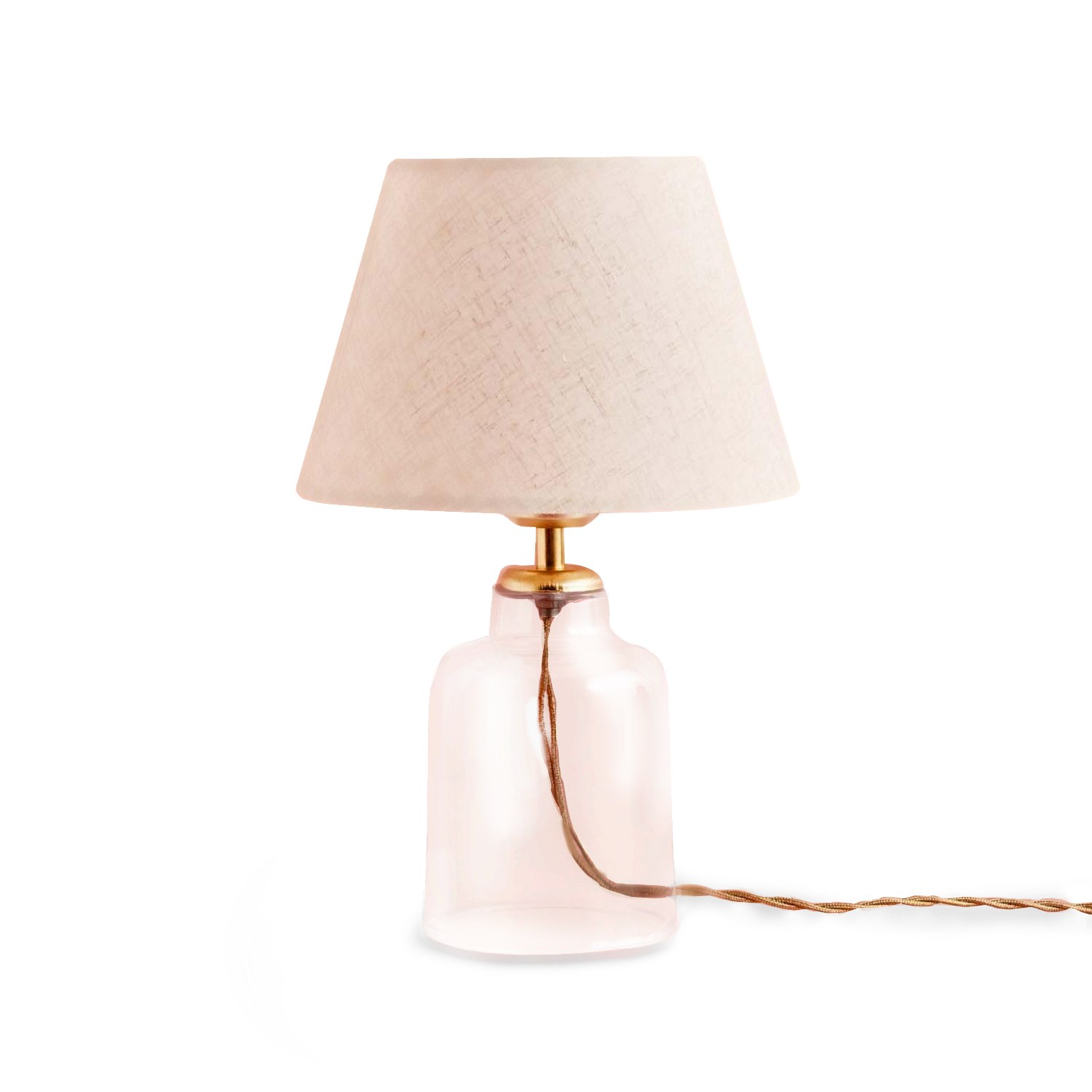 Stona lampa AYD-3429 Krem, Zlatna
