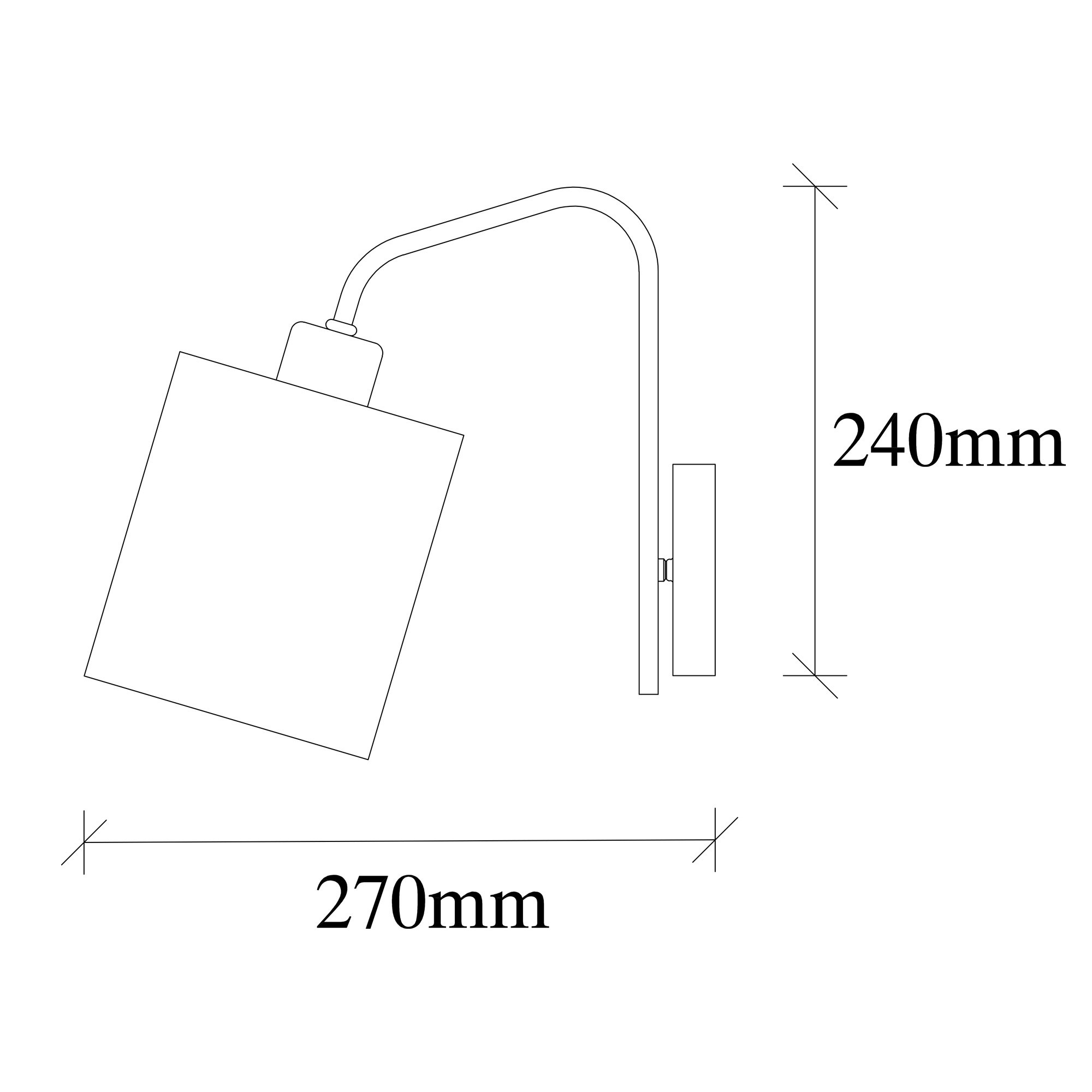 Zidna lampa Ve - 6002 Nikl, Bela