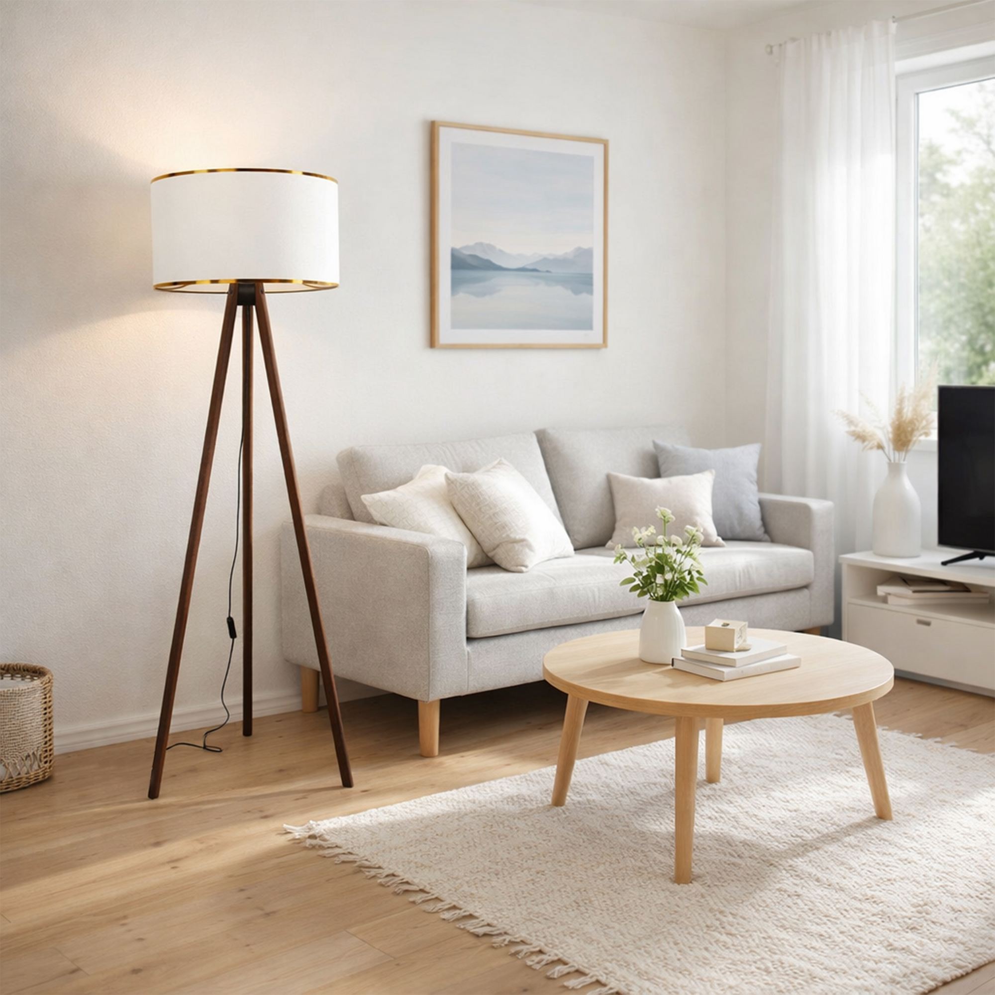 Podna lampa AYD-2984 Bela