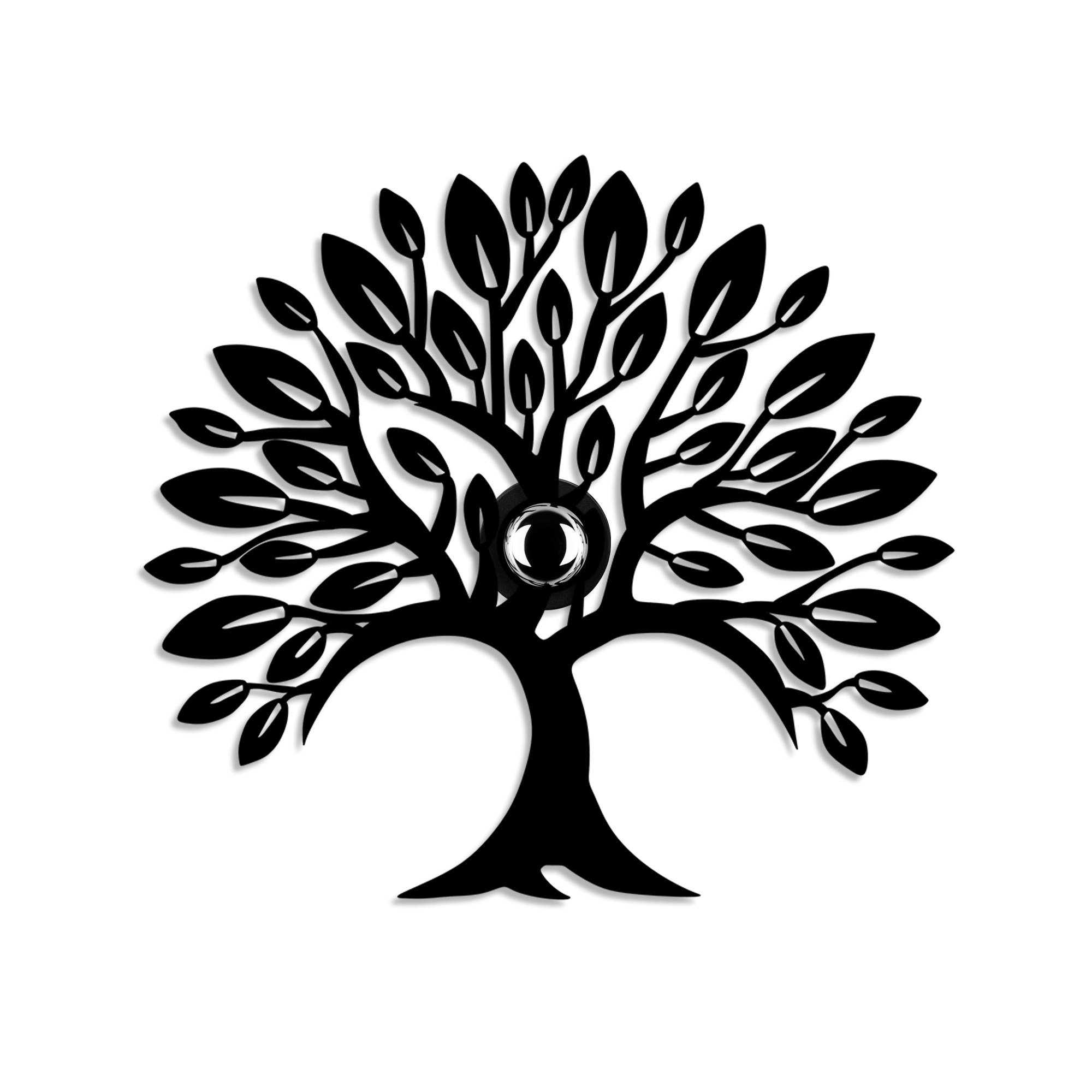 Zidna lampa Heart Tree V2 Crna