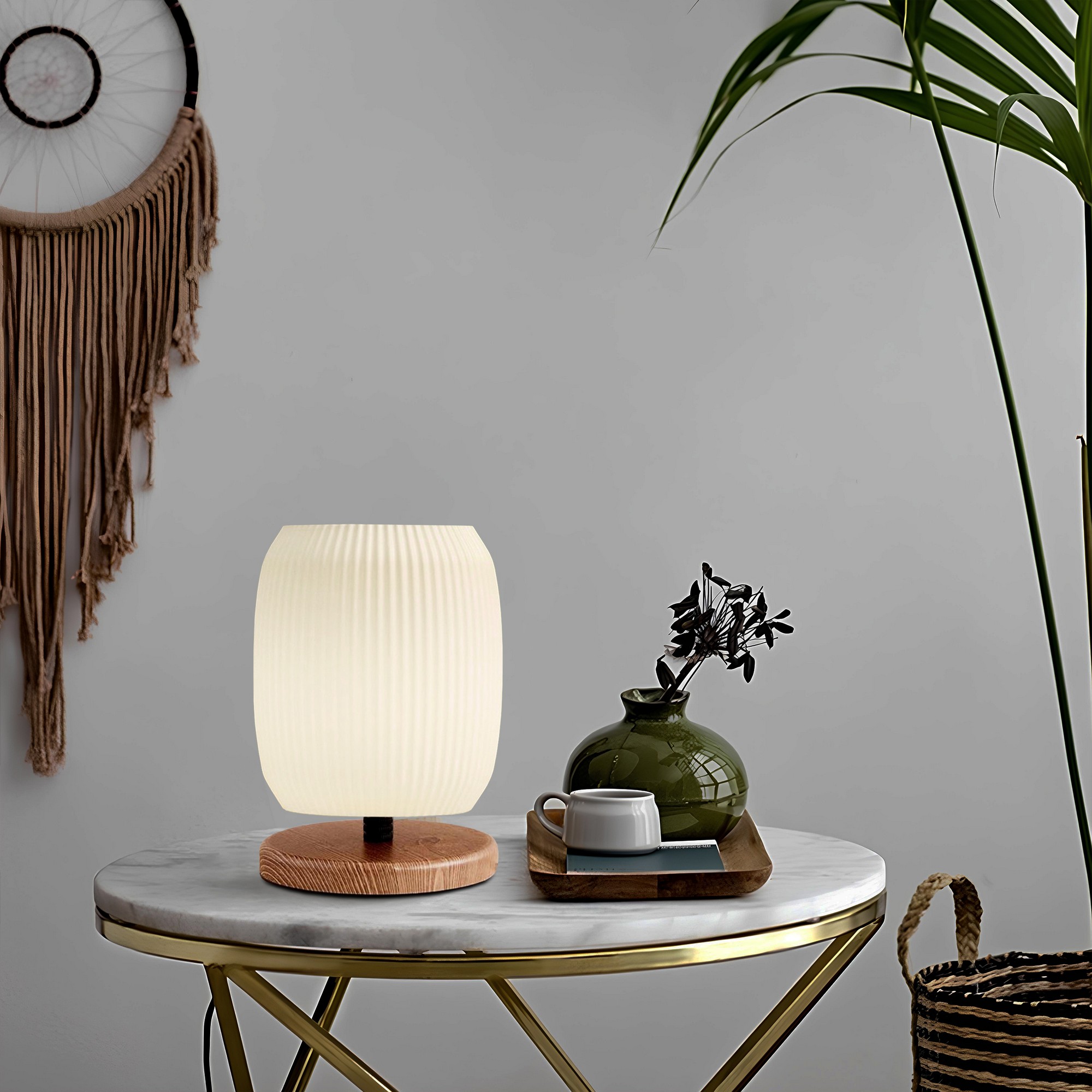 Stona lampa 241609 Krem