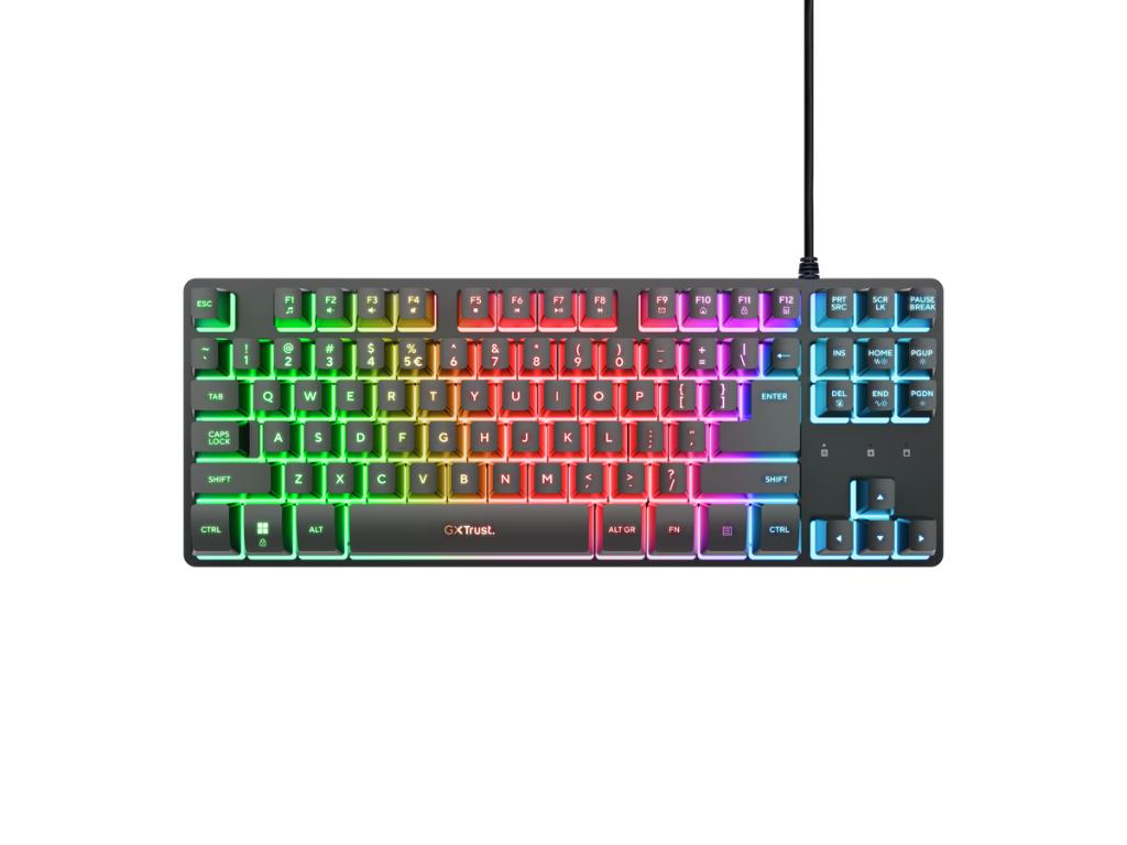Tastatura TRUST GXT833 THADO žicna/RGB/TKL/SRB/gaming/crna