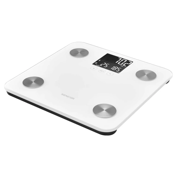 Telesna fitnes vaga Sencor SBS 6025WH/LCD/bela