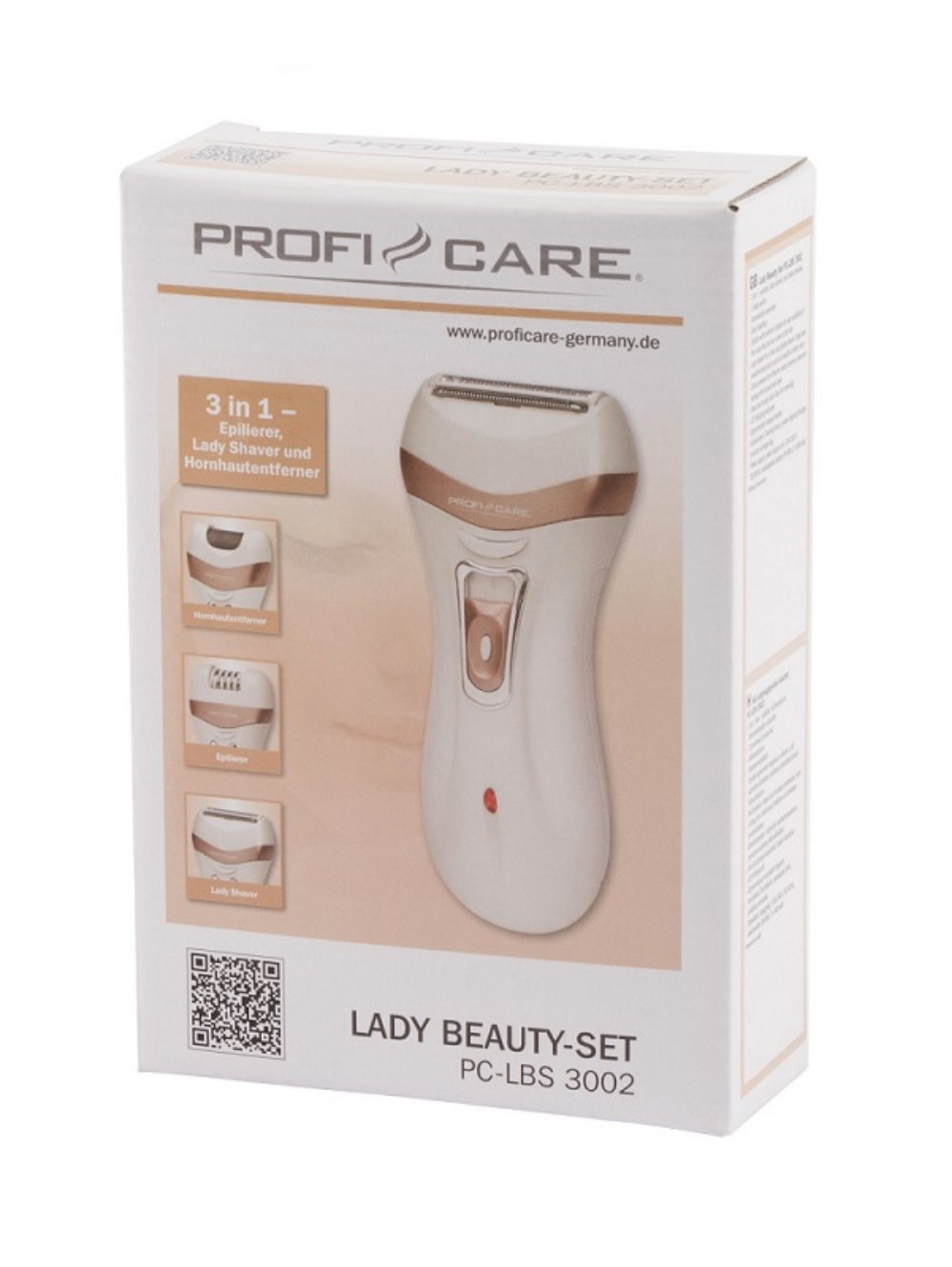 Brijač, epilator i turpija za pete PROFI CARE set 3 u 1 PC-LBS3002