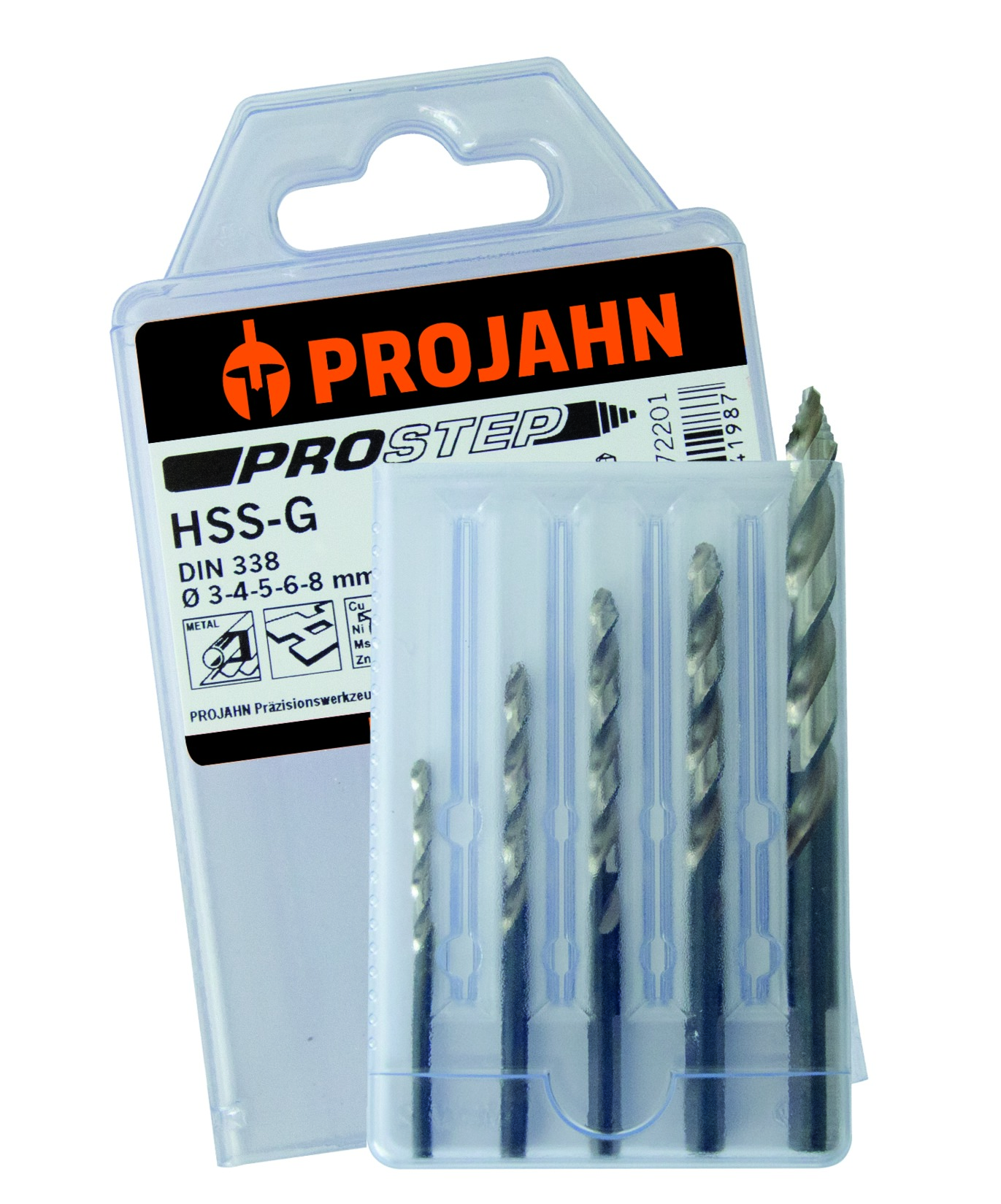 PROJAHN PROSTEP DIN 338 Burgije za metal HSS-G 3-4-5-6-8