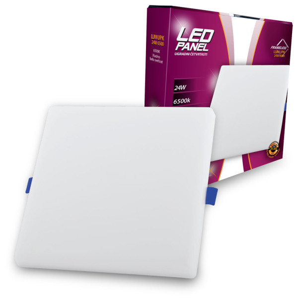 Led Panel High Lumen Frameless LUMUPK-24W 6500K Ugradni-Cetvrtasti 2400 lm