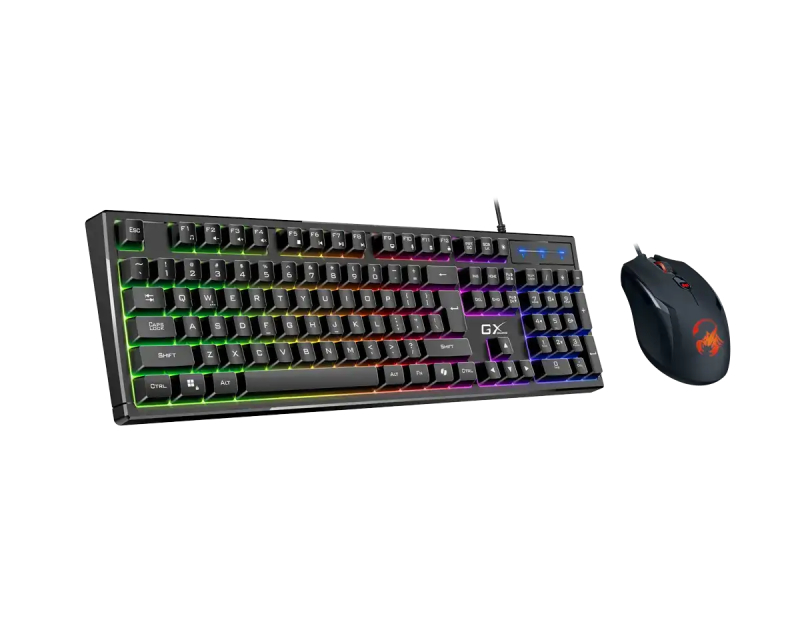 Scorpion KM-GX6 Gaming RGB USB US crna tastatura + miš