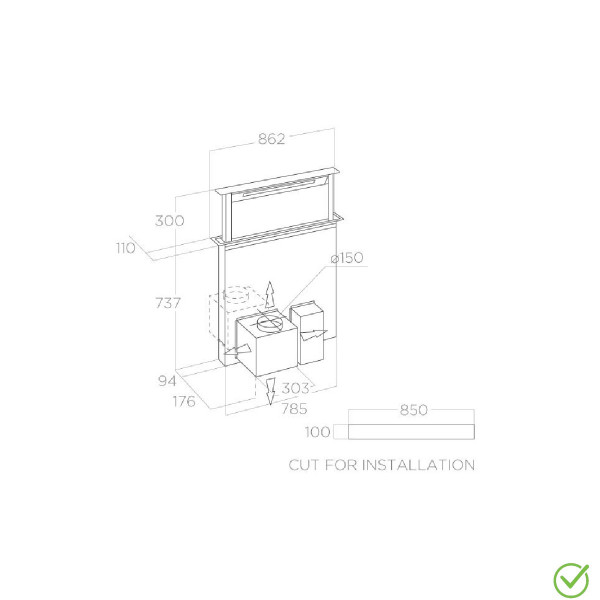 Aspirator GETUP BL MAT/A/90