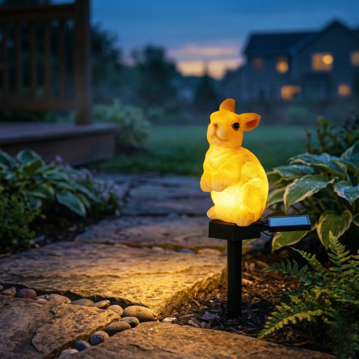 Solarna baštenska lampa "zec"