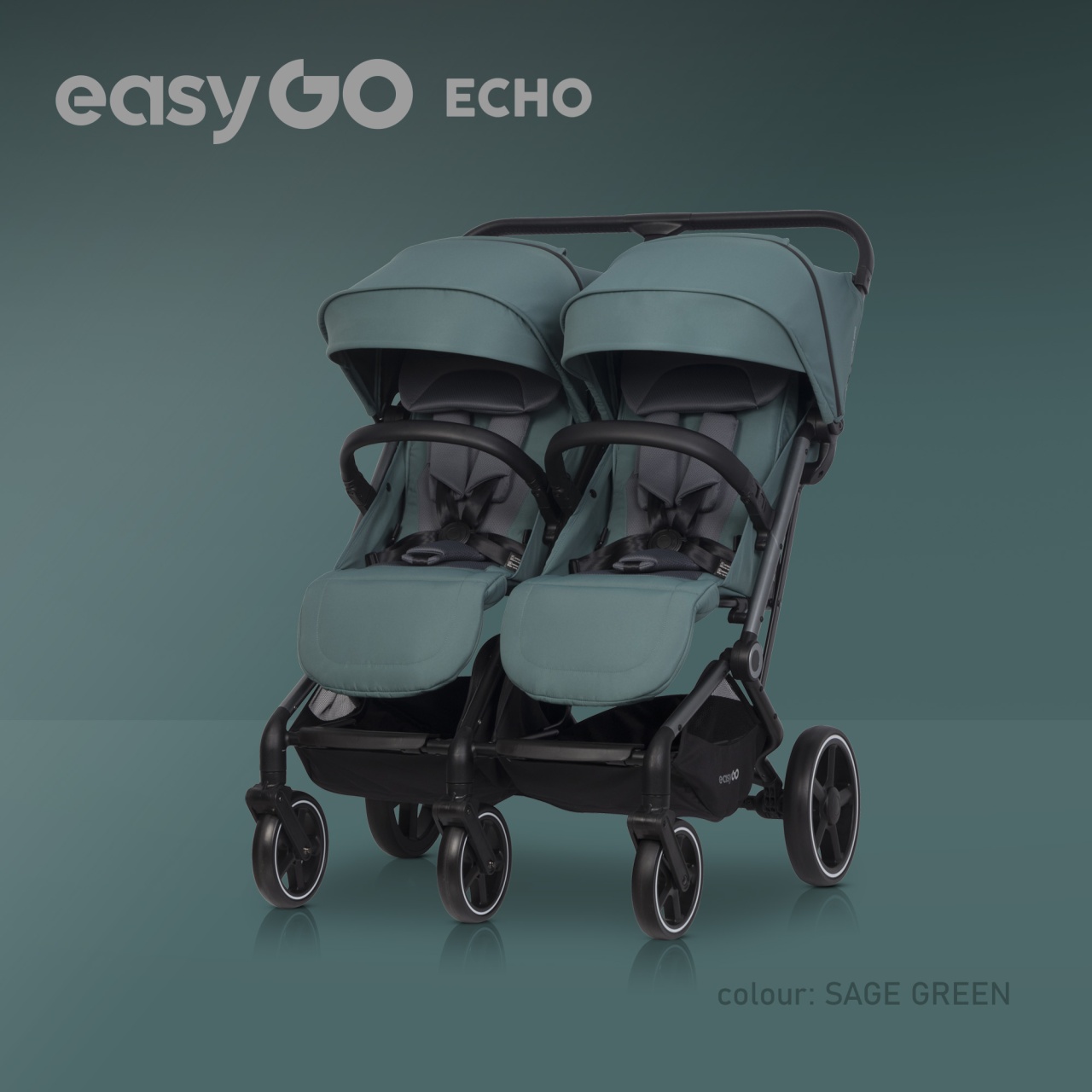 Eurocart easy go echo sage green kolica za blizance