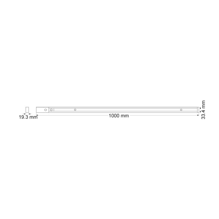 OSRAM crna monofazna šina 1m