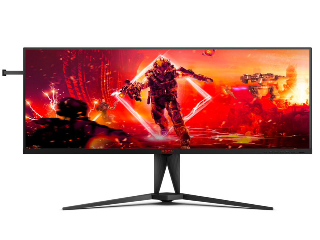 Monitor AOC AG405UXC 40"/IPS,21:9/3440x1440/144Hz/1ms MPRT/HDMIx2,DP,USB/Freesync/visina/VESA/crna