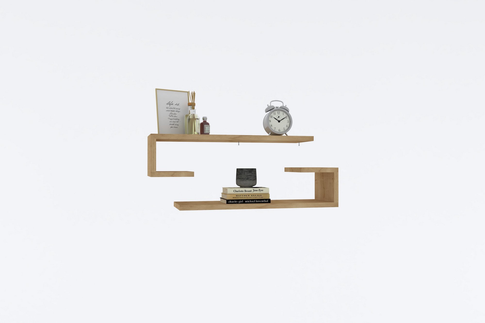 Zidna polica Eldo Sapphire Oak Safir hrast
