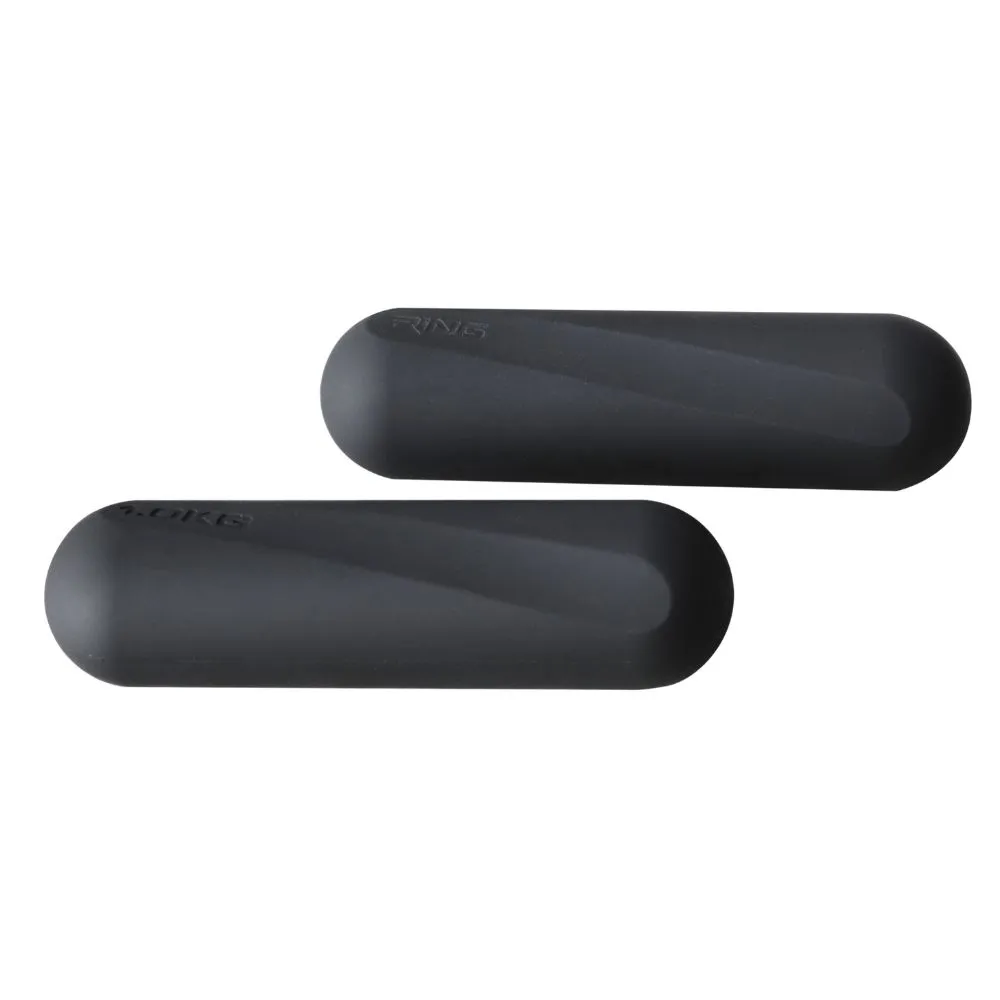 RING pilates fitnes bucice -silikon 1x1 kg black RX LKW-684-1 kg