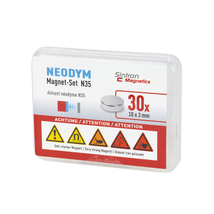 Neodijumski magnet N35 10x3mm 30 kom.