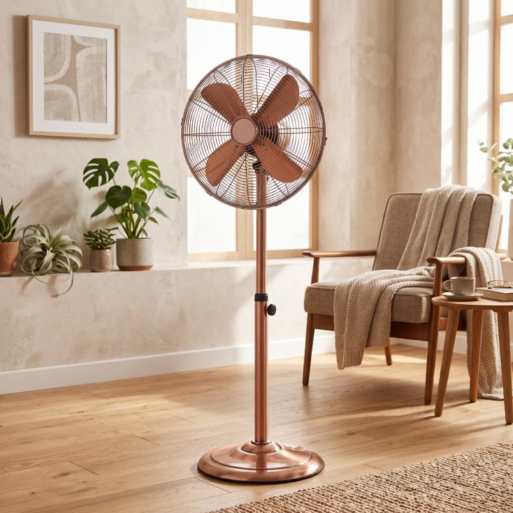 Stojeći ventilator, 40 cm, 50W, bakarni