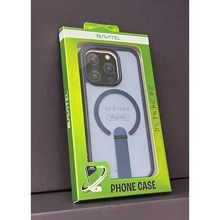 iPhone 15 Pro Bavitel MagSafe sa naslonom plava