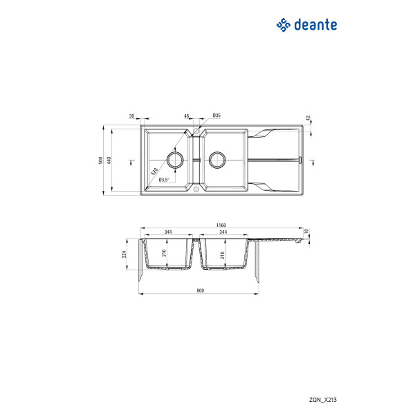 Deante Sudopera Andante 116/SD/O/2 ZQN 7213