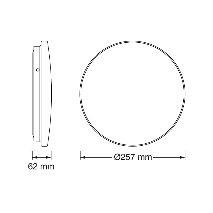 OSRAM LED plafonjera 26cm 12W 6500K IP20 bela