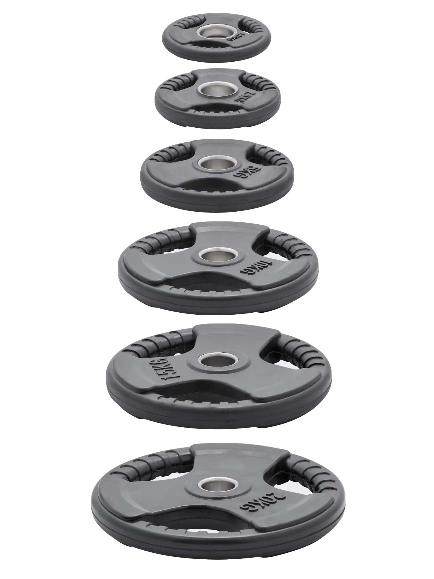 Olimpijski gumeni tegovi 3D -2x5 kg