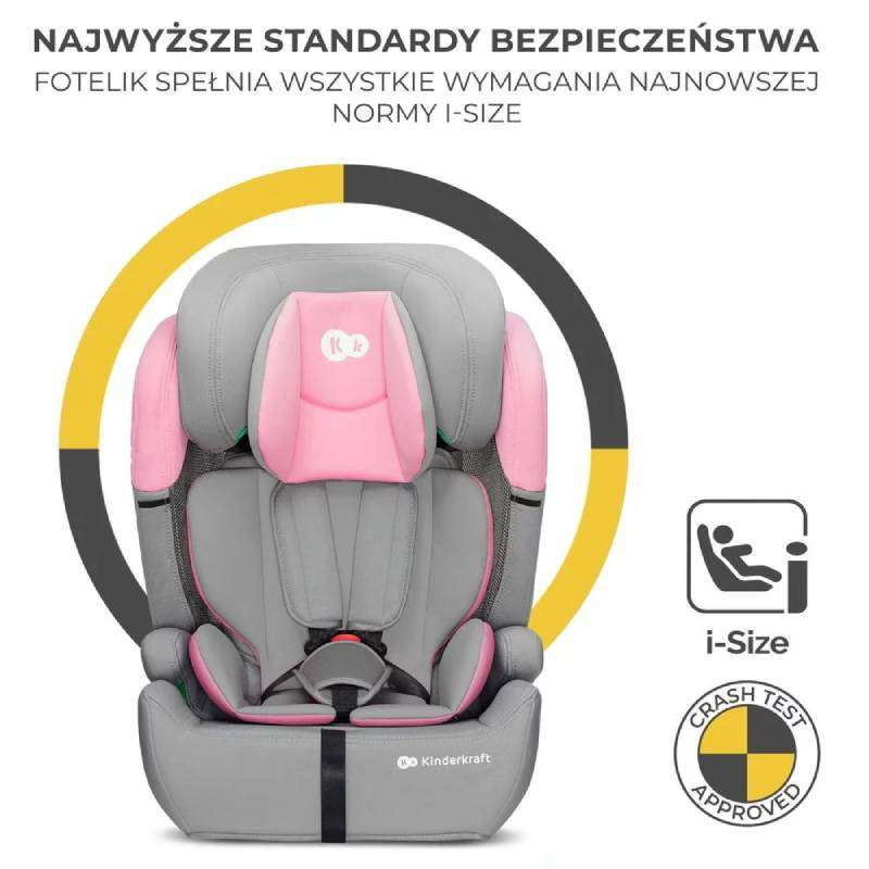 KINDERKRAFT AUTOSEDISTE COMFORT UP I-SIZE 76-150CM PINK