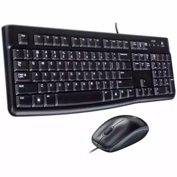 Tastatura + miš Logitech Deluxe MK120 US, crna