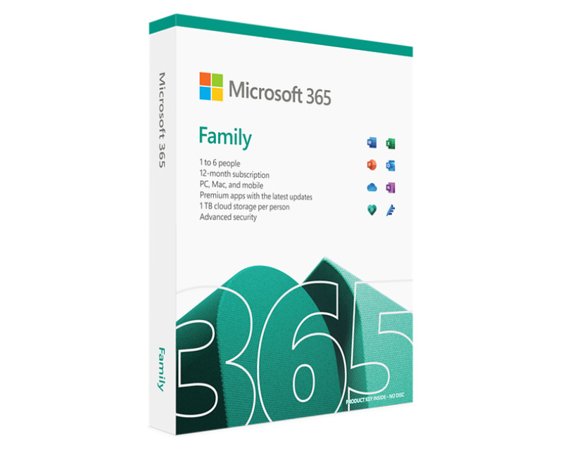 Licenca MICROSOFT Retail Microsoft 365 Family FY25H2 /32bit/64bit/English/6 korisnika/1 godina
