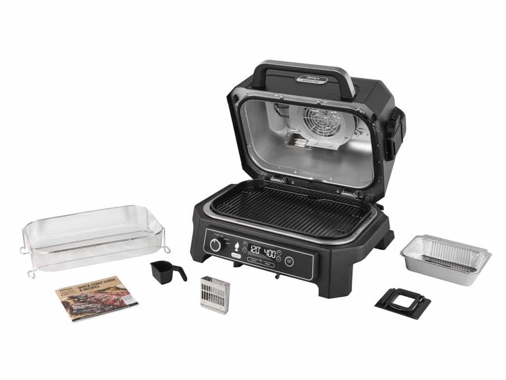 Roštilj NINJA OG850EU Woodfire Pro XL Electric BBQ Grill&Smoker/1700W/crna-siva
