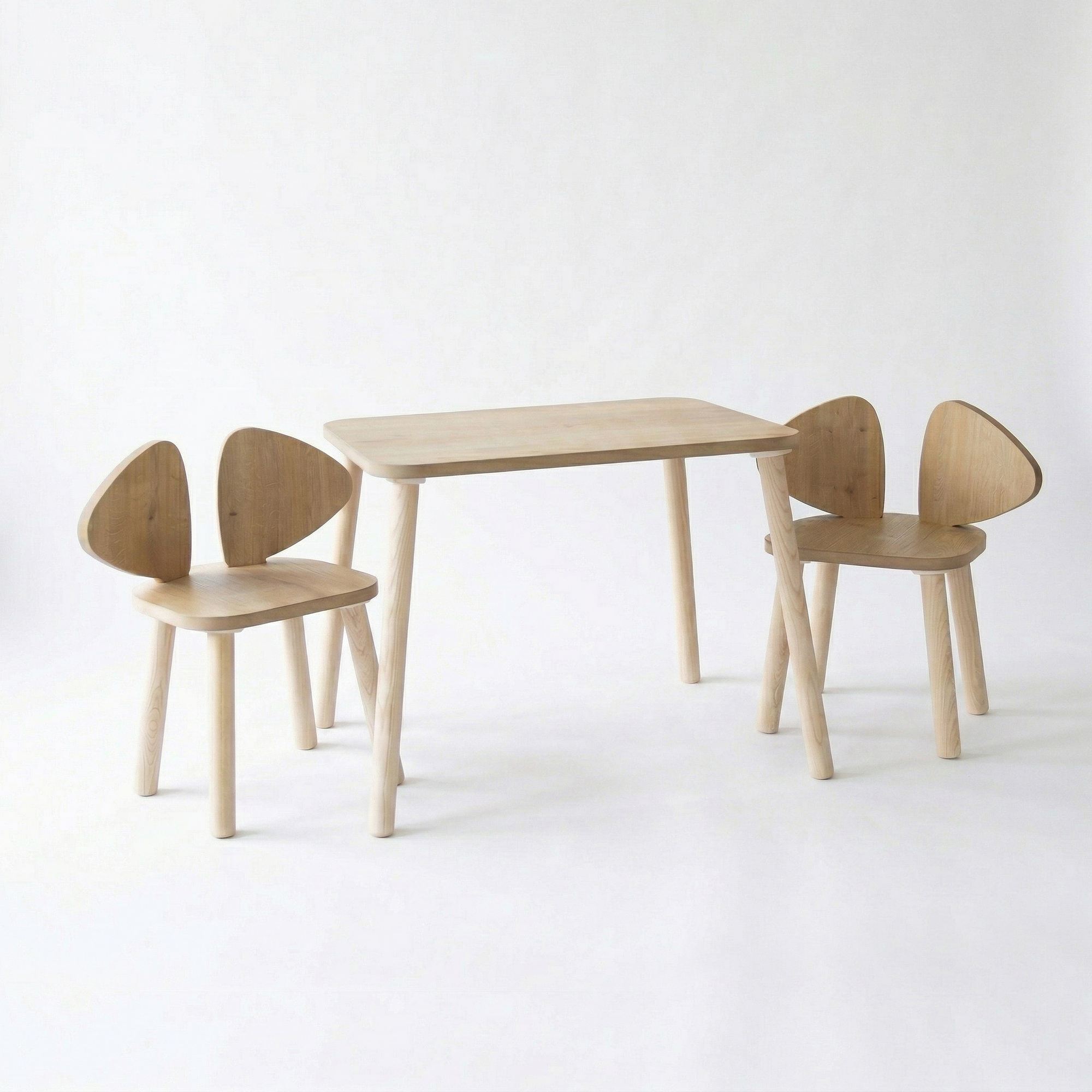 Set dečjeg stola i stolice Mickey Two Chair Set - Braon
