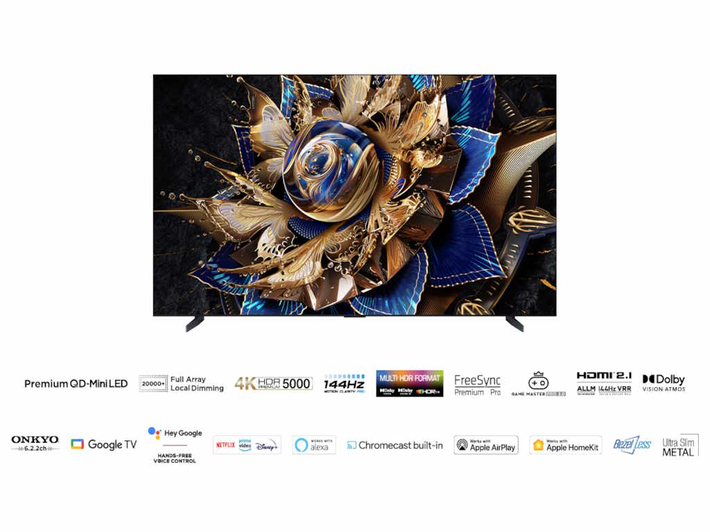 Televizor TCL 115X955Max/MiniLED/115"/4K/144Hz/Google TV/crna