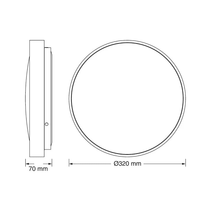 OSRAM LED plafonjera 18W 6500K IP20 srebrna