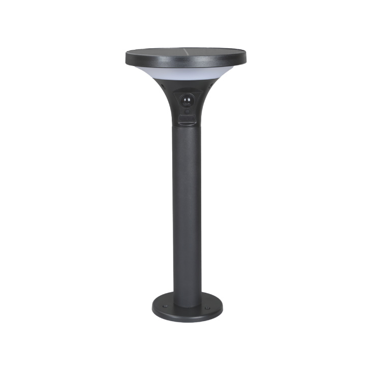 EUROLAMP solarna lampa sa senzorom pokreta, 3.8W, 500lm, 3CCT, crna