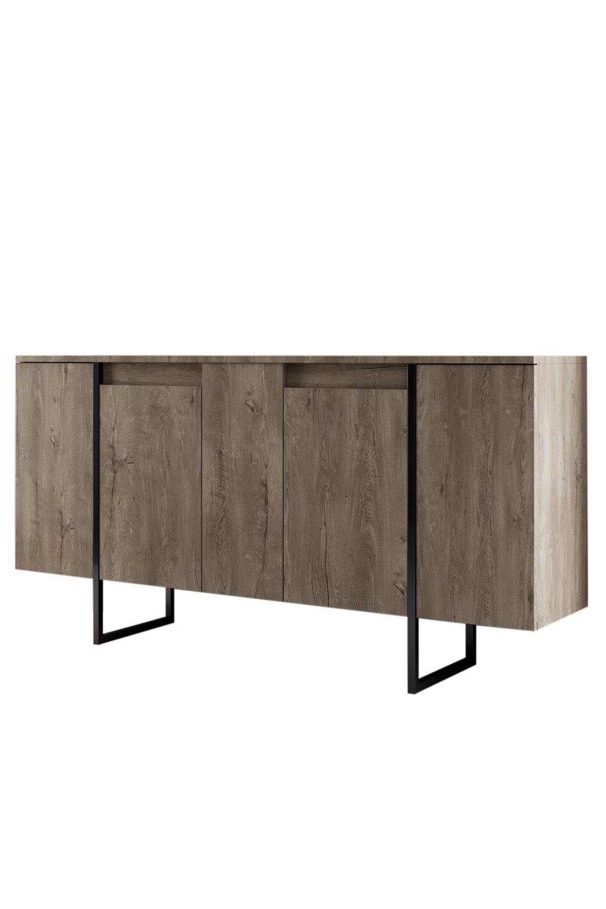 Konzolni sto Luxe - Orah, Crna